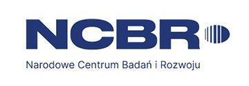 Logotyp z napisem NCBR Narodowe Centrum Badań i Rozwoju